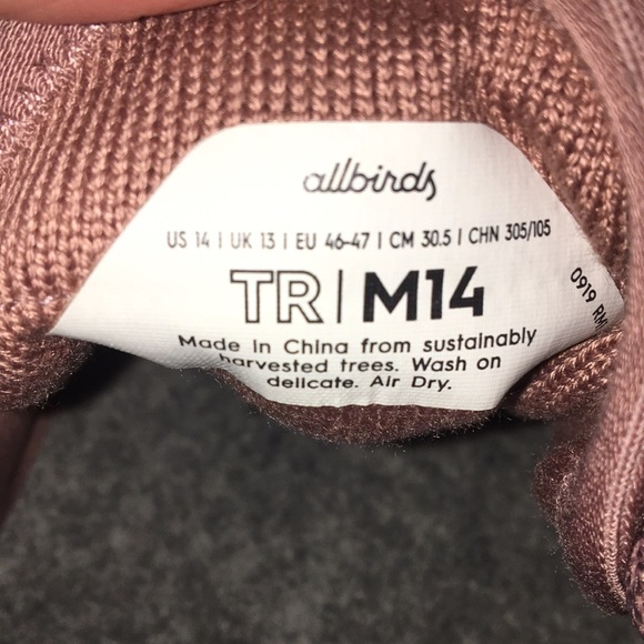 Allbirds Men's Tree Runners Blush - Picture 6 of 8